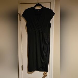 Elegant Black Wrap Dress